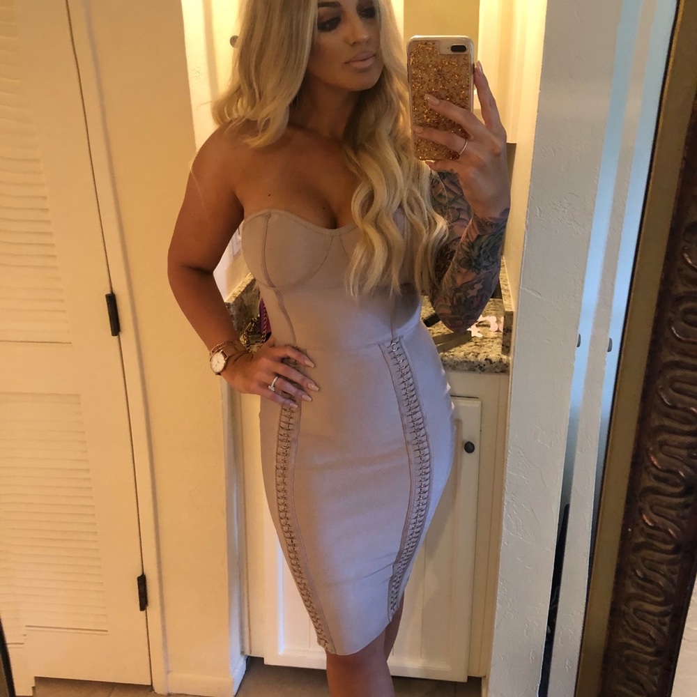 Blush Bandage dress